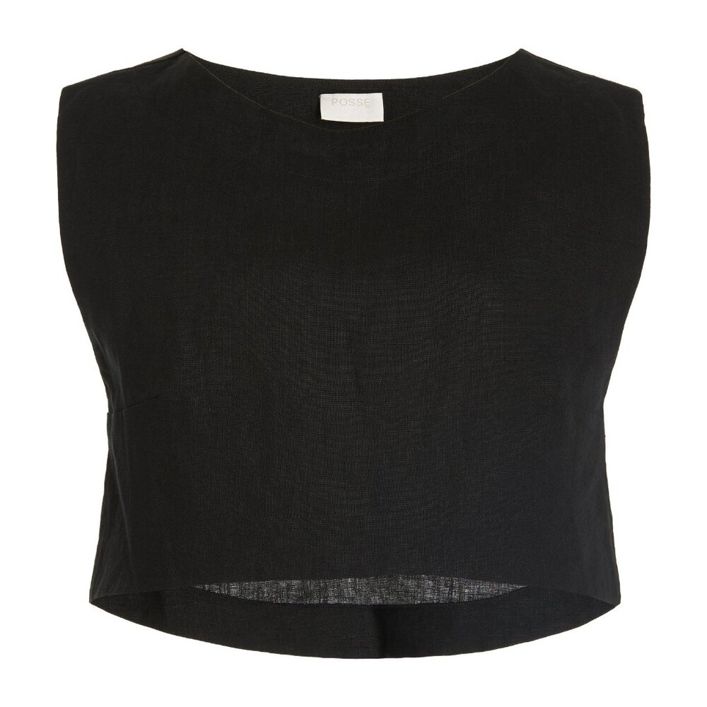NWT XS Posse Martina Crop top - Black (Read Description)